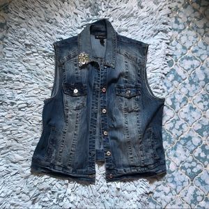 INC Denim Vest